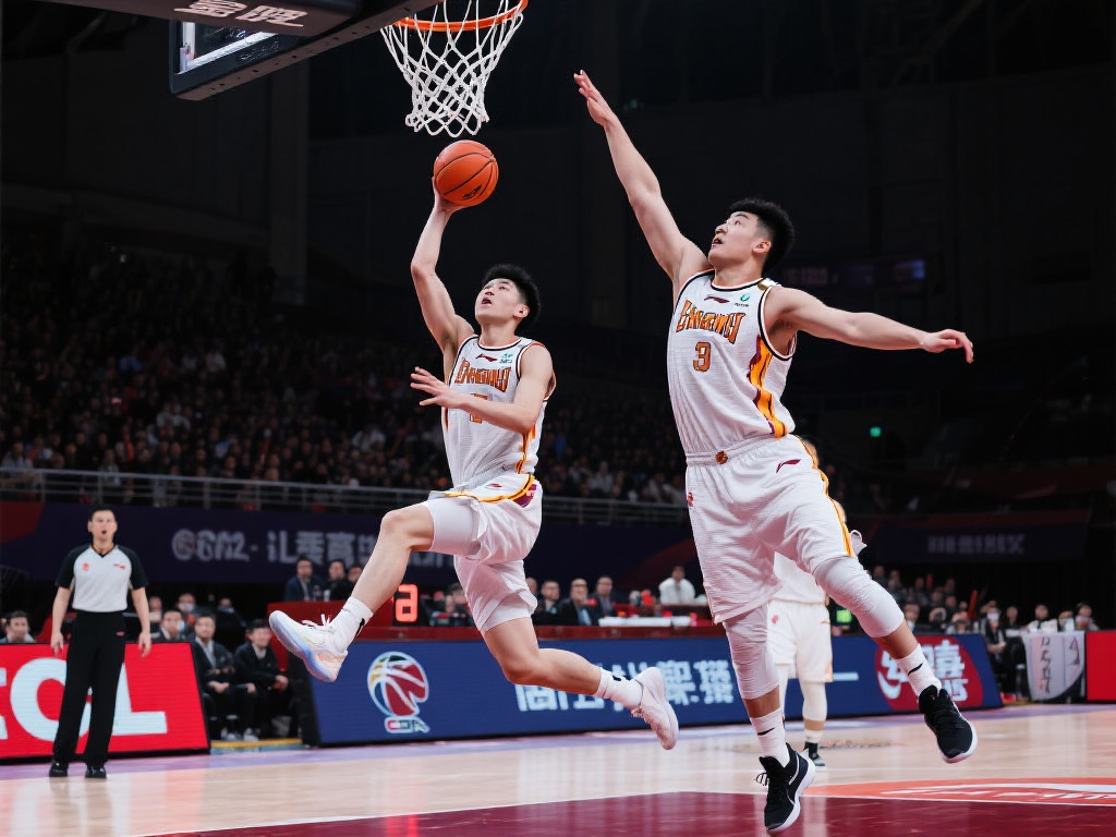 在篮球赛场上，每一次精彩的对决都能点燃球